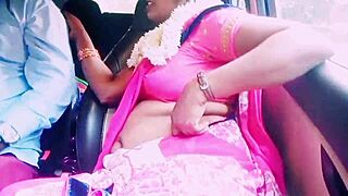 bold indian housewife cheats car sex boyfriend dirty talk intense