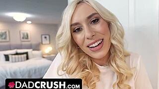 Pretty Big Titted Blonde Teen Pranks Stepdad with Sloppy Sex