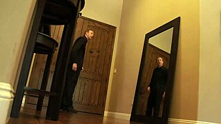 Brunette milf in lingerie begs bed pounding with deepthroat and cumshot