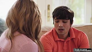 Petite big tits milf seduces with deepthroat and fuck promise