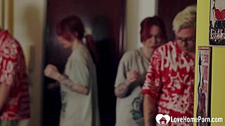 Curvy Redhead Enjoys Sensual Bedroom Moments Intensely With Partner