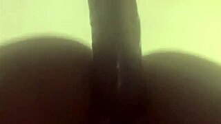 damn, watch that wet ebony pussy devour the dildo!