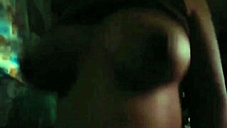 big natural tits bounce wildly while riding cowgirl avoiding nosy neighbors