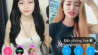 Two cute Korean girls heat up the sexy livestream
