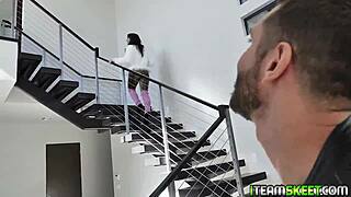 hot teen brooklyn gray spits to lube studs shaft perfectly