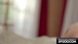 chloe cherry slim beauty bent over in purple lingerie wanna feel my petite pussy riding rough cowgirl?