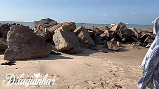 hey i spotted hot sabrina prezotte on the beach took her home fucked her ass in the shower