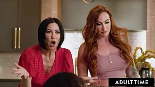 sophia locke spanks chloe surreal's ass then licks pussy hard