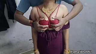 Indian Desi Bhabhi Aishwarya Fucked In Hot Velvet Dress!