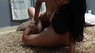 Overwhelmed by the rush testing her dripping horny pussy part 2