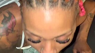 wanna feel this skinny tattooed slut deepthroat your big black cock?