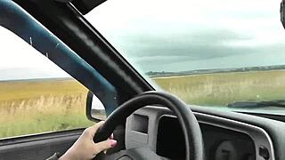 public wife flashes wet pussy masturbates to squirting orgasm