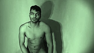 muscular bodybuilder strokes massive cock in hot solo masturbation