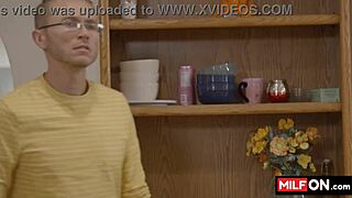 Shay Sights bent over kitchen counter for Ricky Spanish thrill