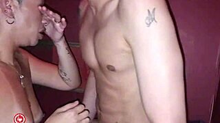 swingers cabin surprise with stranger blowjob fuck