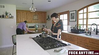 daddy pounds wife and young girl anytime in wild threesome