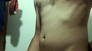 Skinny babe undresses in bathroom for solo cock tease