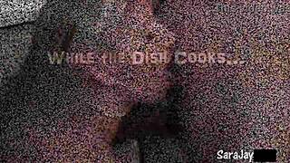 hey sara, wanna scissor our fat pussies in the kitchen?