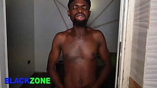 Curvy Ebony Babe Teases Small Waist