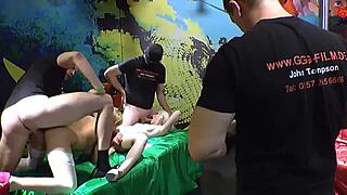 Fetish sluts drown in hardcore bukkake mouth cumshots 😈💦