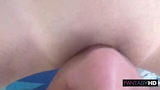 wet petite latina skinny teen drains cum from fat cock poolside