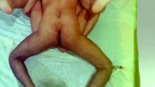 first time anal stretches indian babe's tight ass in bedroom pounding