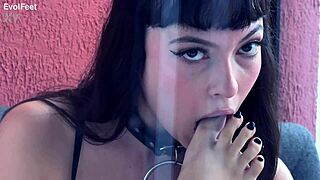 She Craves Saliva DRIPPING Between Her Sexy Toes