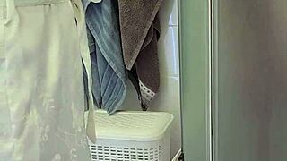 shower surprise sparks milf's teasing guidance to explosive finish