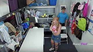 punish busty shoplifter zoey uso's real tits rough