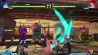 Juri Han's Sexy Barefoot Skin Battles Cammy in Feet Mod Showdown