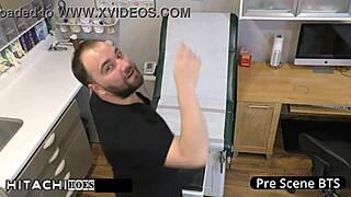 night shift nurse jewel masturbates with toys backstage for secret relief