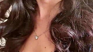 she gets all dolled up with makeup and hair feeling horny for anal creampie