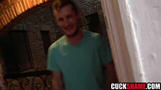 cuck, watch this stud's monster cock stretch your milf wife raw?