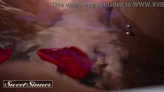 Skinny Ebony Goddess Pounded After Bath Wash