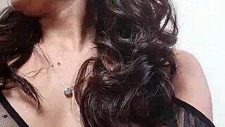 she gets all dolled up with makeup and hair feeling horny for anal creampie