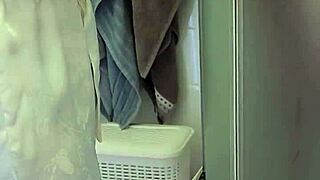 shower surprise sparks milf's teasing guidance to explosive finish