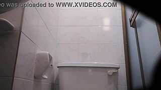 Watch sexy latina milf pee hairy pussy on hidden cam!