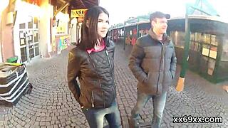 Boyfriend helps doctor ream virgin nympho's tight hole