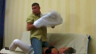 pickup guy bends lafee over for casual shaved pussy pounding