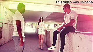 wanna see briseida myers gulp pee and bbc in her first rough dp shower?