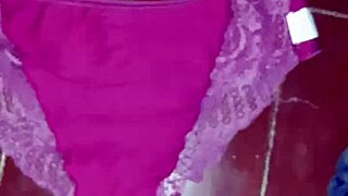 sneaky voyeur spies on wet masturbation panties