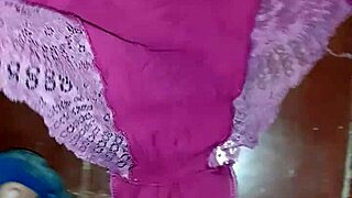 sneaky voyeur spies on wet masturbation panties