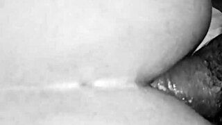 Monster cock annihilates huge colombian ass in stark black white!