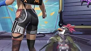 free fire gamer babe tight rebolando masturbation drives players crazy with tesao