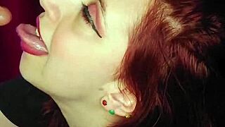 Redhead Enters Backstage Craving Intense Big Ass Solo Action