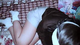 mexican college babe's tight pussy overflows with hot creampie in hd