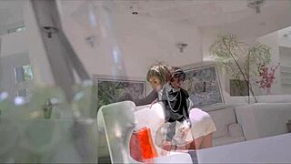 lana violet gracefully strips and intimately explores her smooth beauty