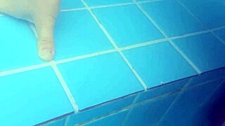 Petite Risks PUBLIC POOL Sex with Tight Pussy Exposed