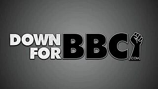 Amy Brooke's oiled ass rims black stud in retro interracial heat