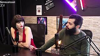 Lady snow shows off those gorgeous tits while chatting about swallowing cum with lord kenobi